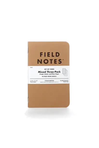 Field Notes Original Kraft Mixed Paper 3pk