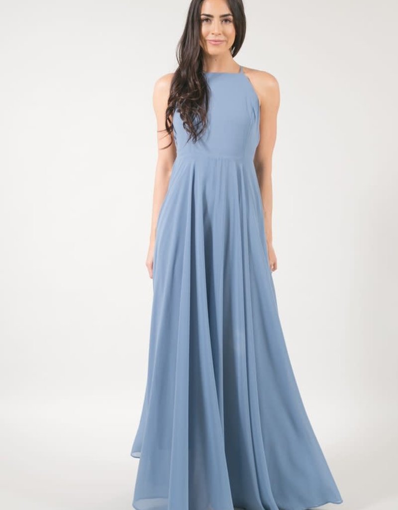 Payton Maxi Dress - Dusty Blue - Adorn Boutique