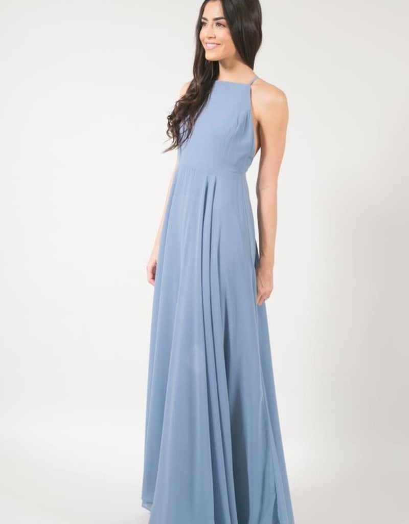 dusty blue dress