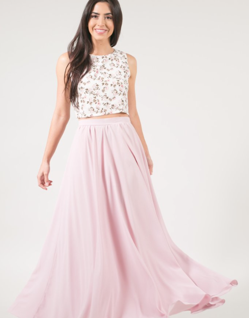 simple maxi skirt / lilac