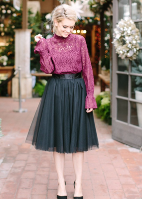 Space46 Soft Wendy Tulle Skirt - Black *Fits Small*