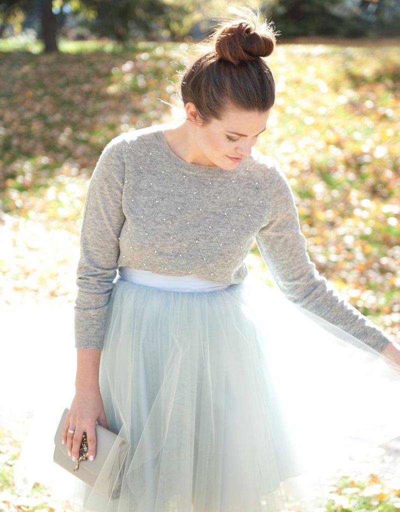 Tulle Skirt - Dove Grey - Adorn Boutique