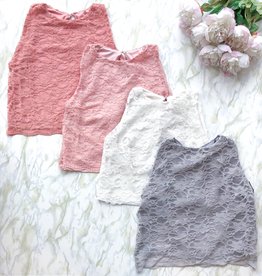 Sewn Designs Sewn Designs - Blush Lace Crop Top
