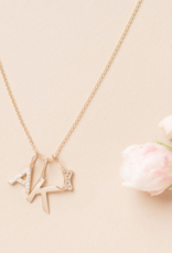 Melanie Auld Jillian Harris and Melanie Auld Adorned Charm Collection -  Gold Metal Letter Charms