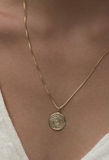 Leah Alexandra Mayan Necklace Gold