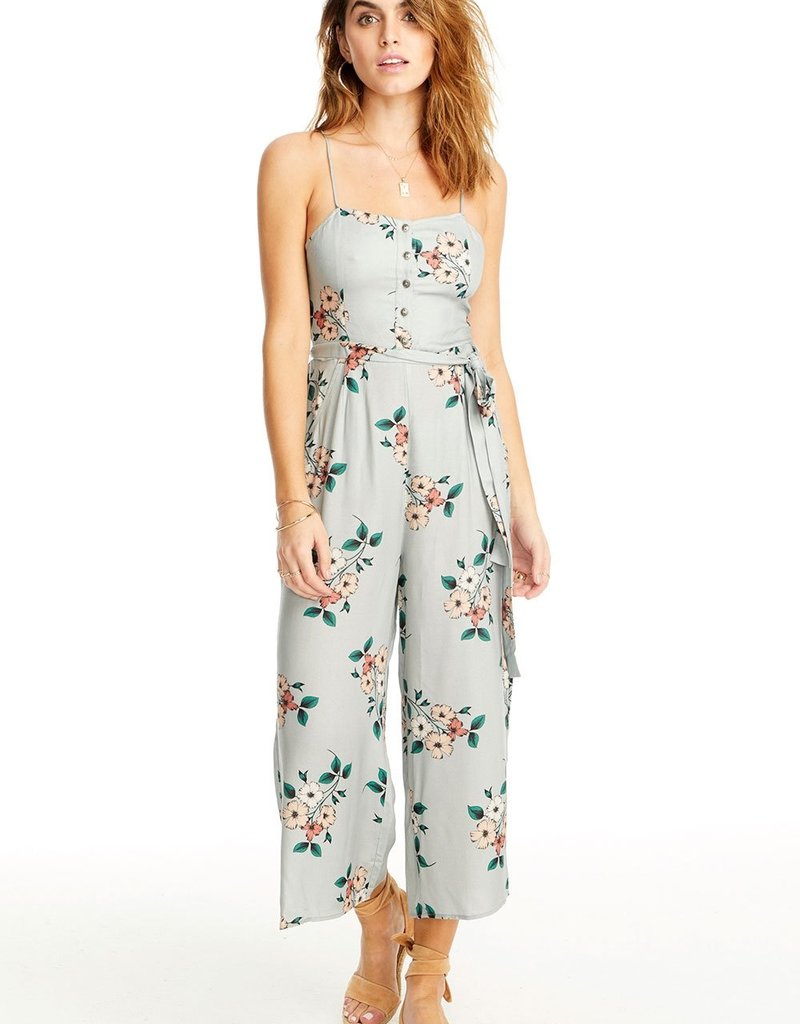cropped floral jumpsuit