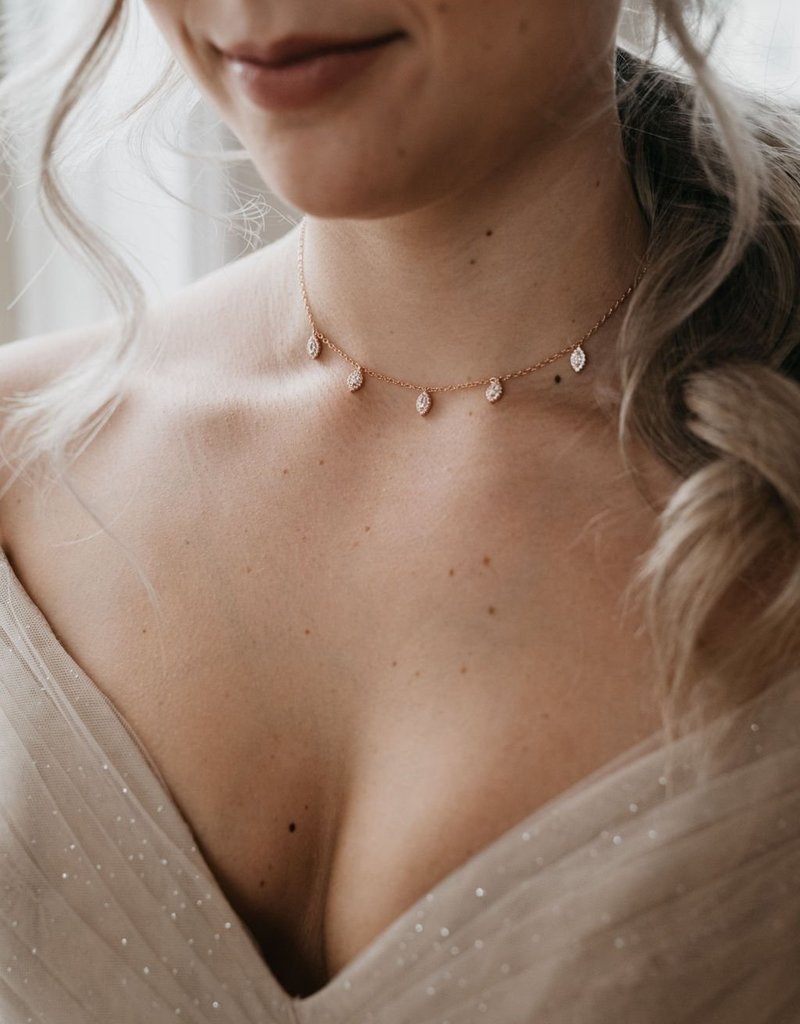 Luna & Stone Iris Rose Gold Choker