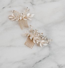 Luna & Stone Luna and Stone - Effie Gold Hair Comb Set