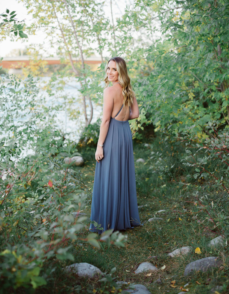 Skylar Belle Payton Maxi Dress - Dusty (Light) Blue