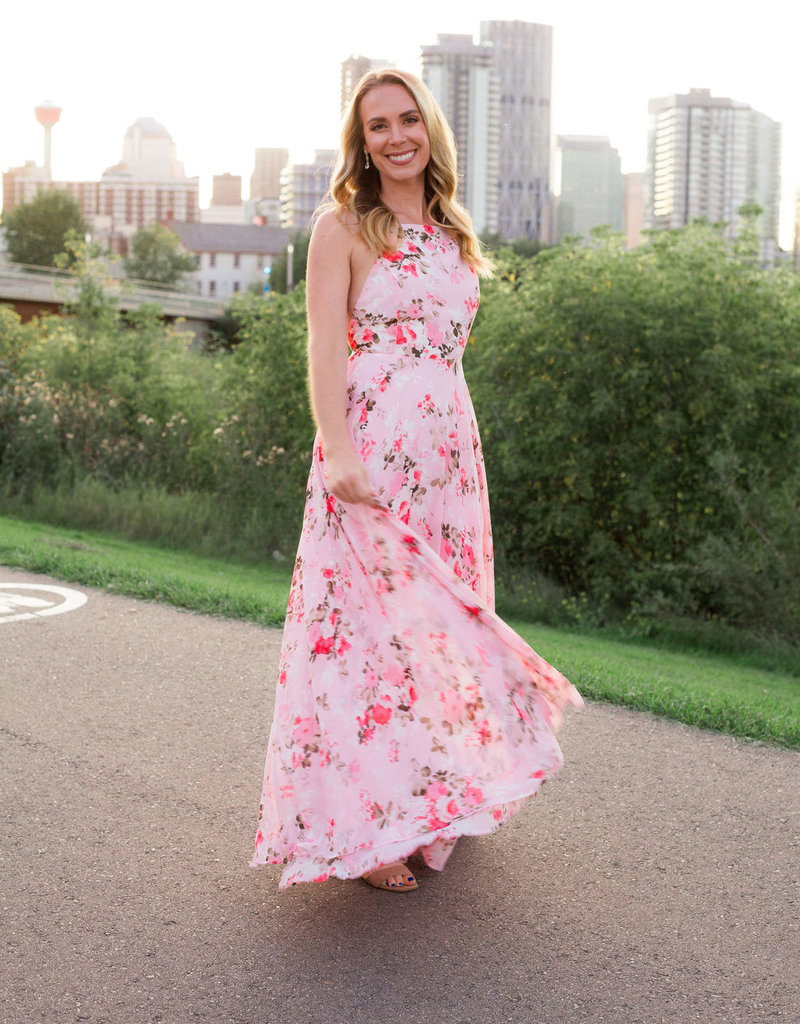 Skylar Belle Payton Maxi Dress - Pink Floral