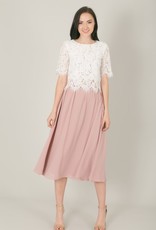Space46 Jaylyn Layered Lace Top - White