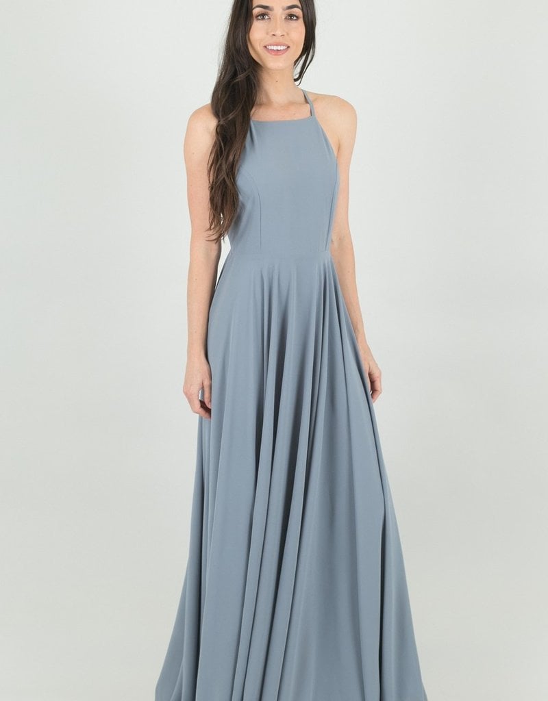 Space46 Payton Maxi Dress - Grey/Blue