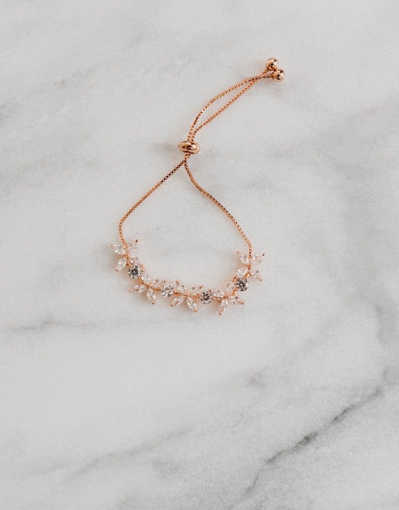 Luna & Stone Petite Magnolia Bracelet - Rose Gold