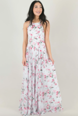 Payton Maxi Dress - Blue Pink Floral 