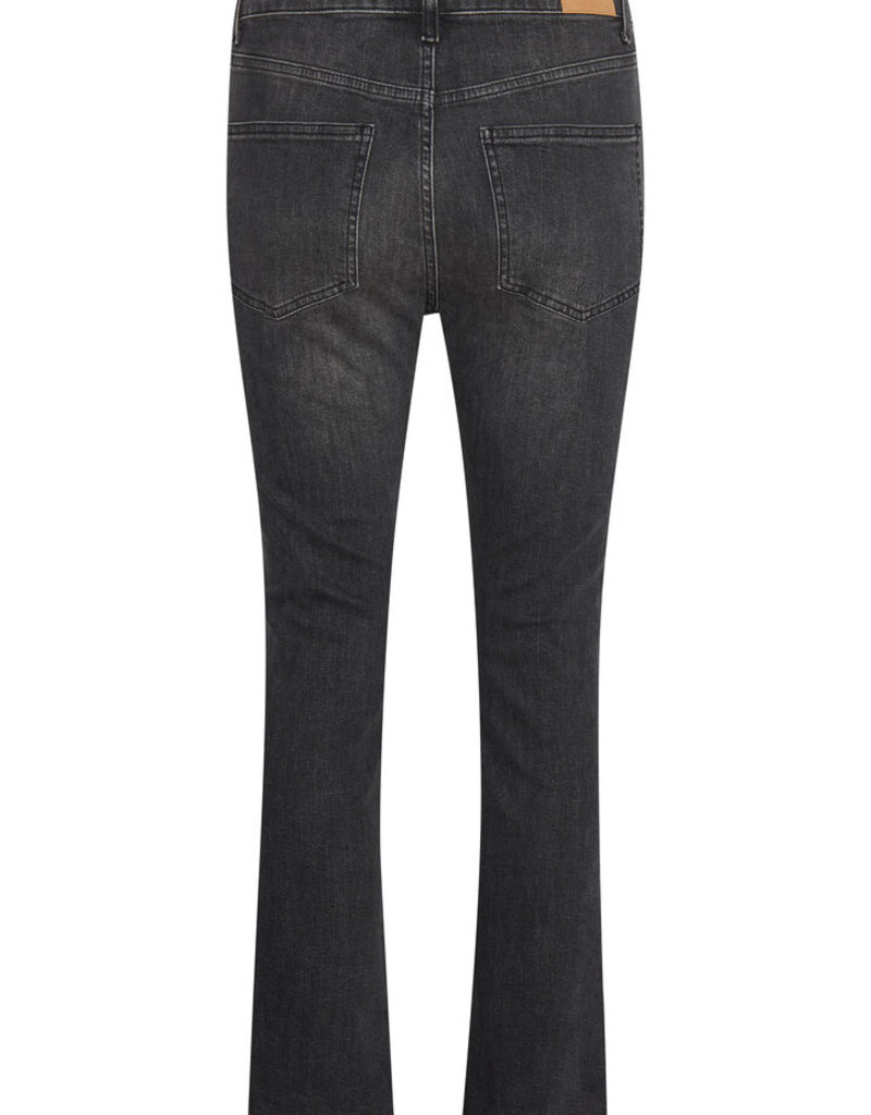 Part Two Ryan Highrise Crop Jean - Washed Black