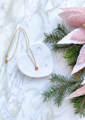 Sugar Blossom Georgie Medelion Letter Necklace