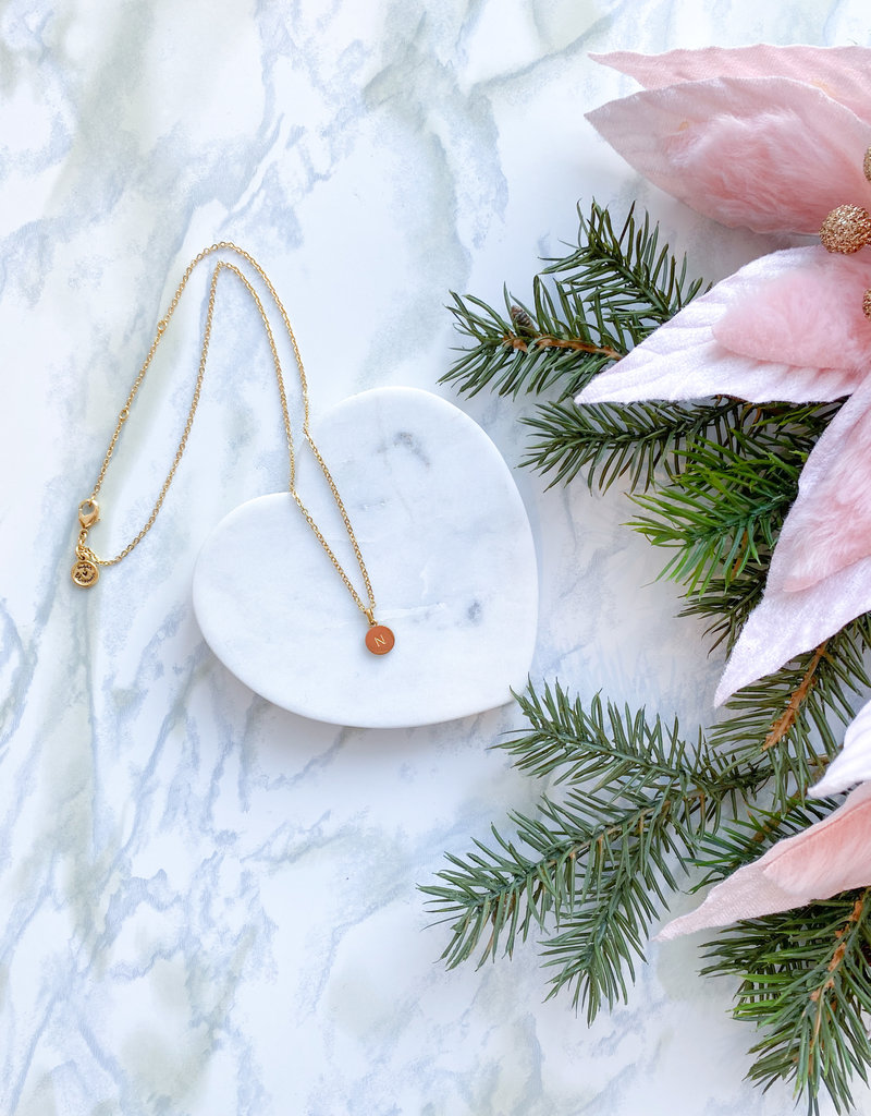 Sugar Blossom Georgie Medelion Letter Necklace