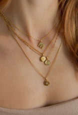 Sugar Blossom Georgie Medelion Letter Necklace
