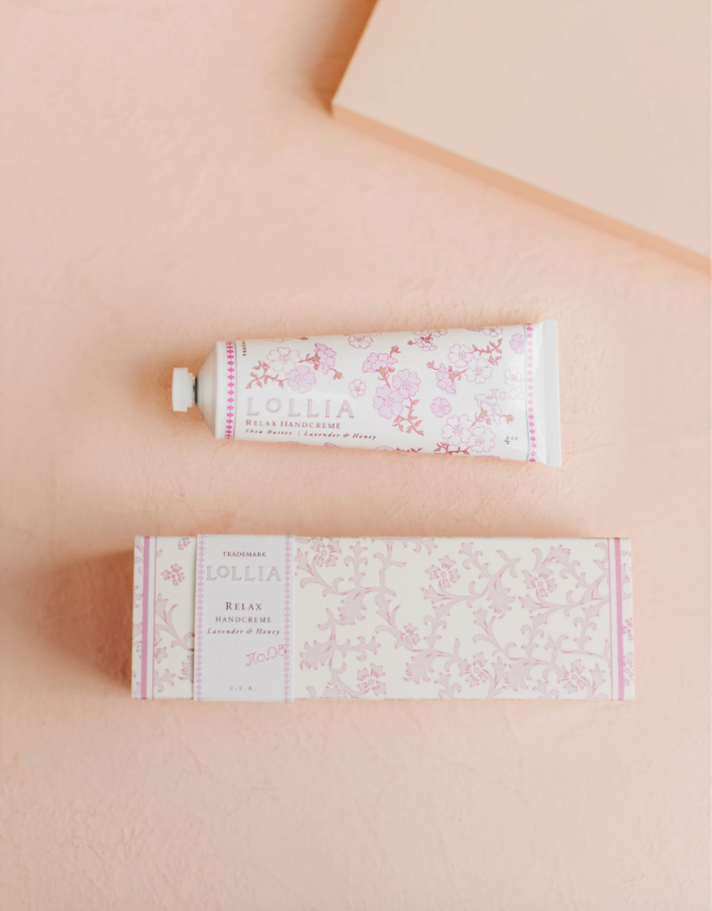 Lollia Relax Hand Cream - Lavender & Honey 4 oz