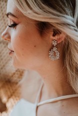 Luna & Stone Laurel Earrings - Silver