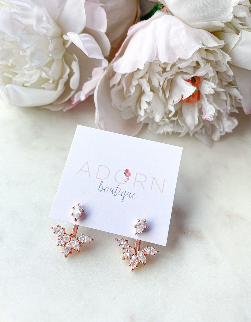 Adorn Collection Jewelry Rose Gold Ear Jacket