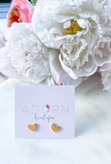 Adorn Collection Jewelry Heart Studs