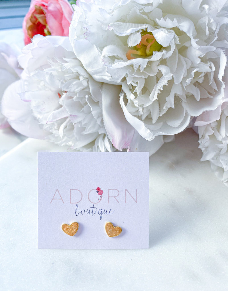 Adorn Collection Jewelry Heart Studs