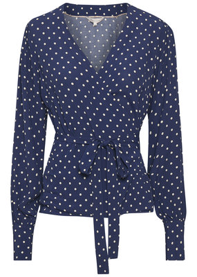 Part Two Gauri Blouse in Navy Polkadot *Only One Left - Size 8*