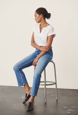 Part Two Ryan Highrise Crop Jean - Light Blue Wash