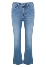 Part Two Ryan Highrise Crop Jean - Light Blue Wash