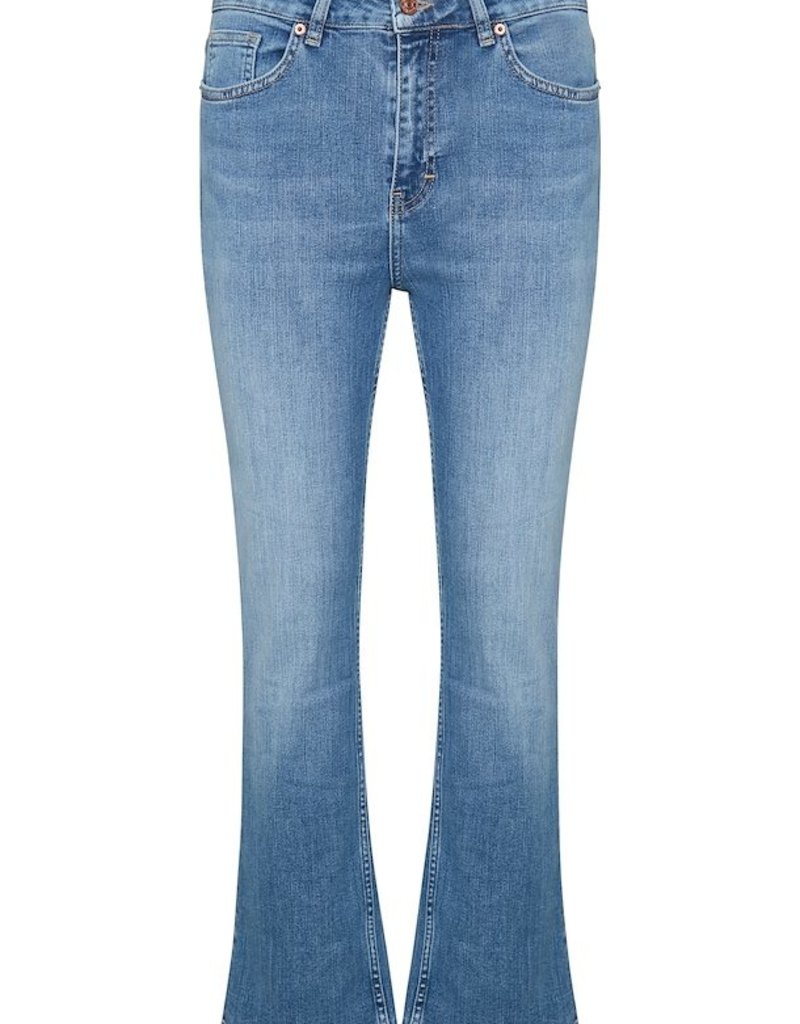 Part Two Ryan Highrise Crop Jean - Light Blue Wash (F