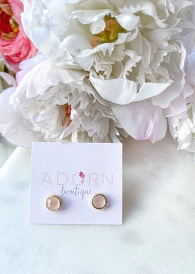 Adorn Collection Jewelry Gold Circle Studs