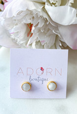 Adorn Collection Jewelry Gold Circle Studs