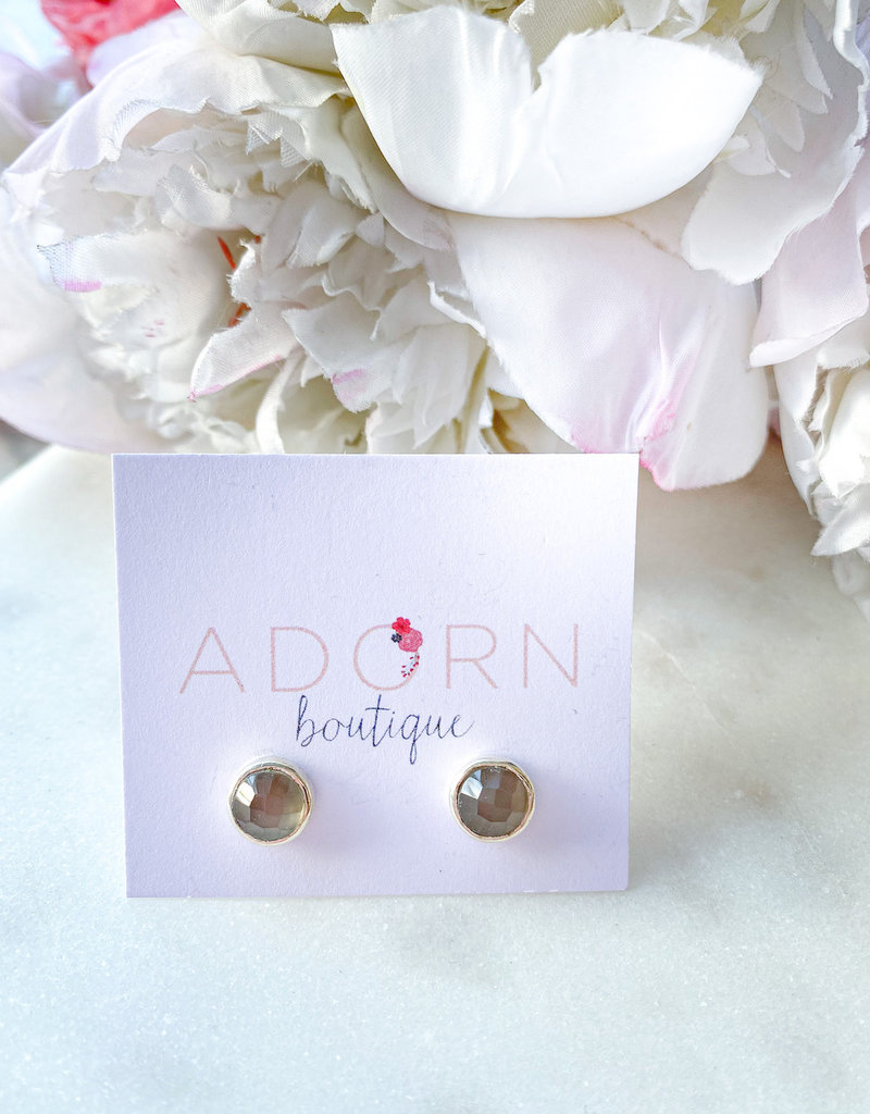 Adorn Collection Jewelry Gold Circle Studs