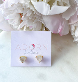 Adorn Collection Jewelry Gold Triangle Studs