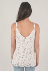 Space46 Jayla Lace Tank - White