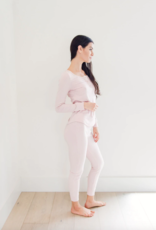 Privilege Sundays Ribbed Henley Sleep Set (FINAL SALE)