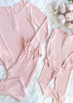 Privilege Kids Sundays Ribbed Henley Sleep Set *Only 6T Left*