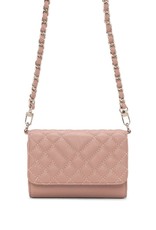 Colab Sadie Quilted Crossbody - Dusty Pink