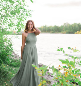 Space46 Payton Maxi Dress - Sage Green *Only Large Left*