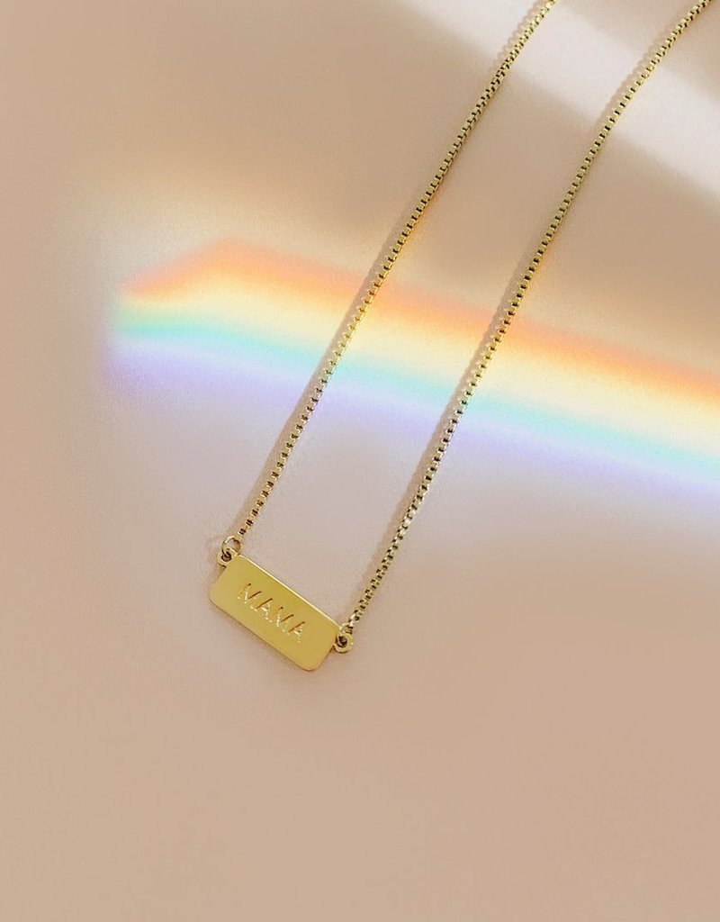 Sugar Blossom Mama Bar Necklace
