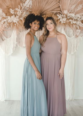 Space46 Payton Maxi Dress - Blue-Grey *Only Large Left* *Fits Small*