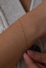 Leah Alexandra Singapore Chain Bracelet - 10k Gold
