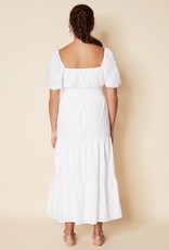 Faithfull Rene Midi Dress - White