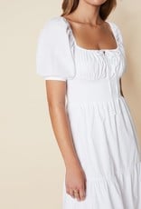 Faithfull Rene Midi Dress - White