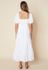 Faithfull Rene Midi Dress - White