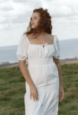 Faithfull Rene Midi Dress - White
