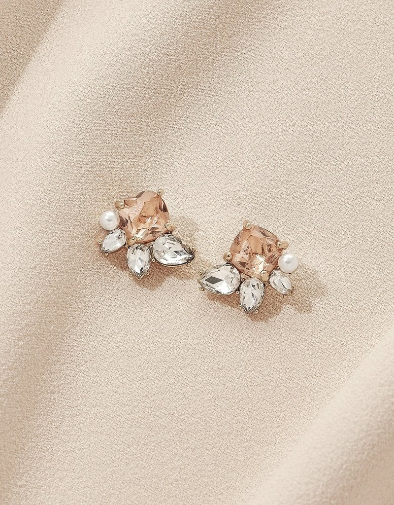 Olive & Piper Viola Stud Earrings - Gold