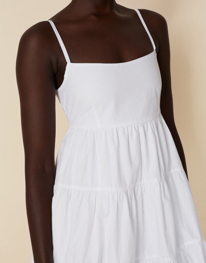 Faithfull Octavia Mini Dress in White