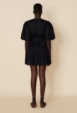 Faithfull Rooney Wrap Mini Dress - Black (FINAL SALE)
